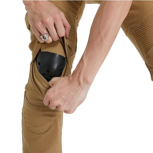 All Season Motorcycle Pants Motorbike Biker Denim Jeans Removable CE Armor (Knee, Hips) Cycling Protection size L