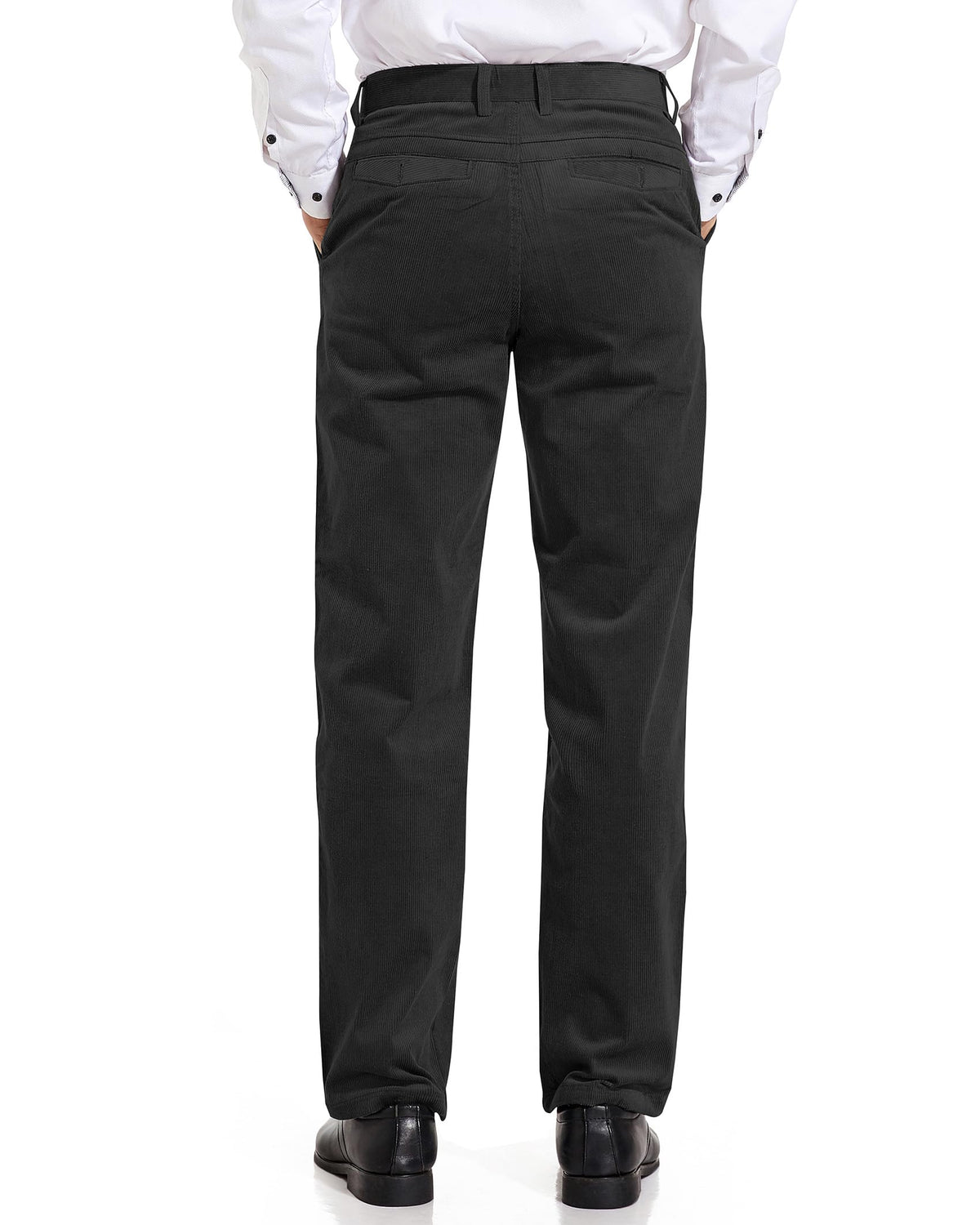 Alimens & Gentle Men's Corduroy Pant Straight Fit Flat-Front Casual Chino Pants size 34