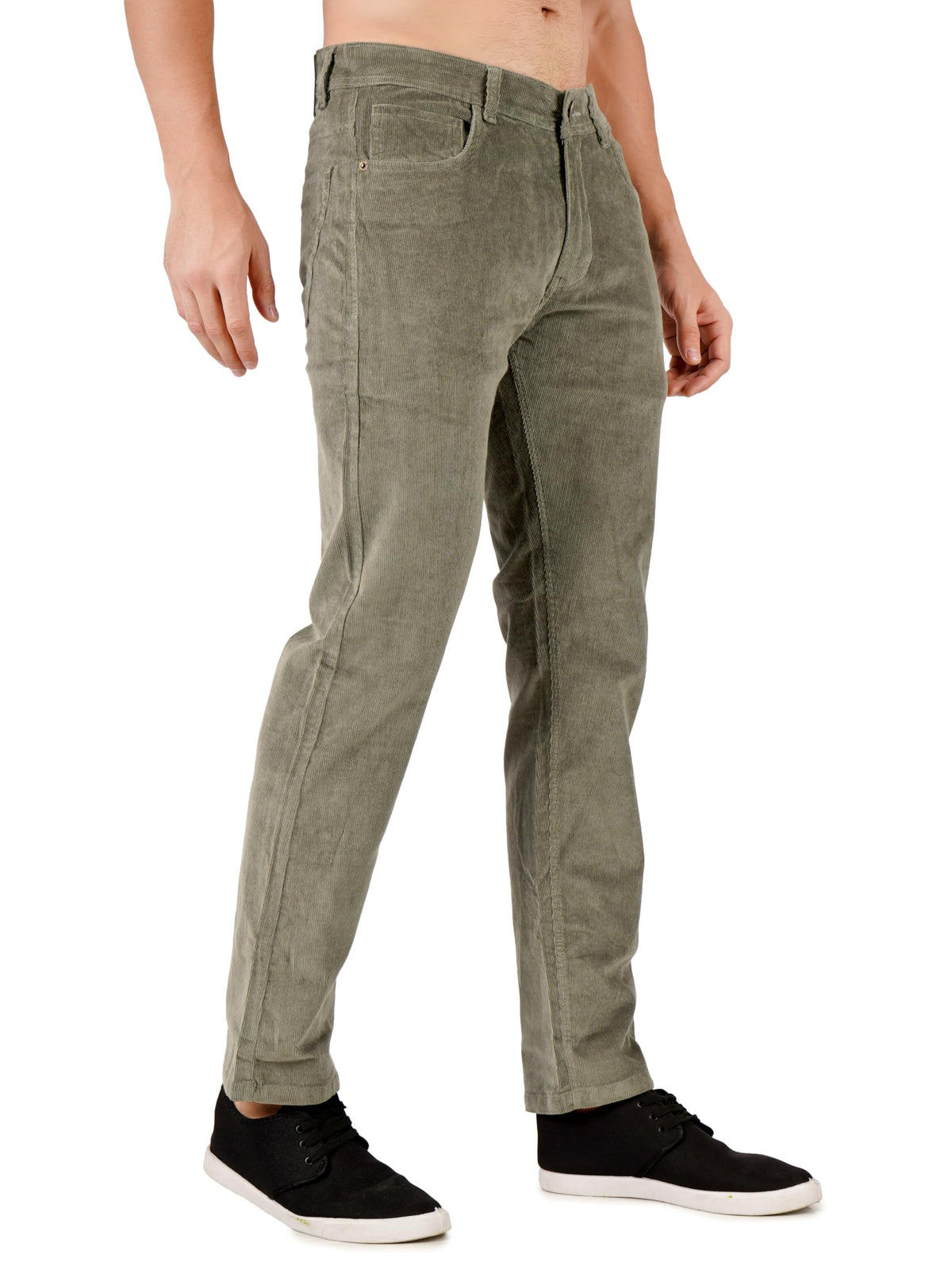 Men’s Corduroy Jeans | Mid-Rise Regular Fit | Premium Comfort, Durable Fabric size 32