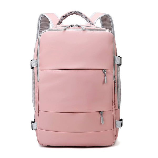 Women's Backpacks Pink Women Travel Backpack Water Repellent Anti-Theft Casual Daypack Bag with Luggage Strap; USB Charging Port Backpack(Pink)