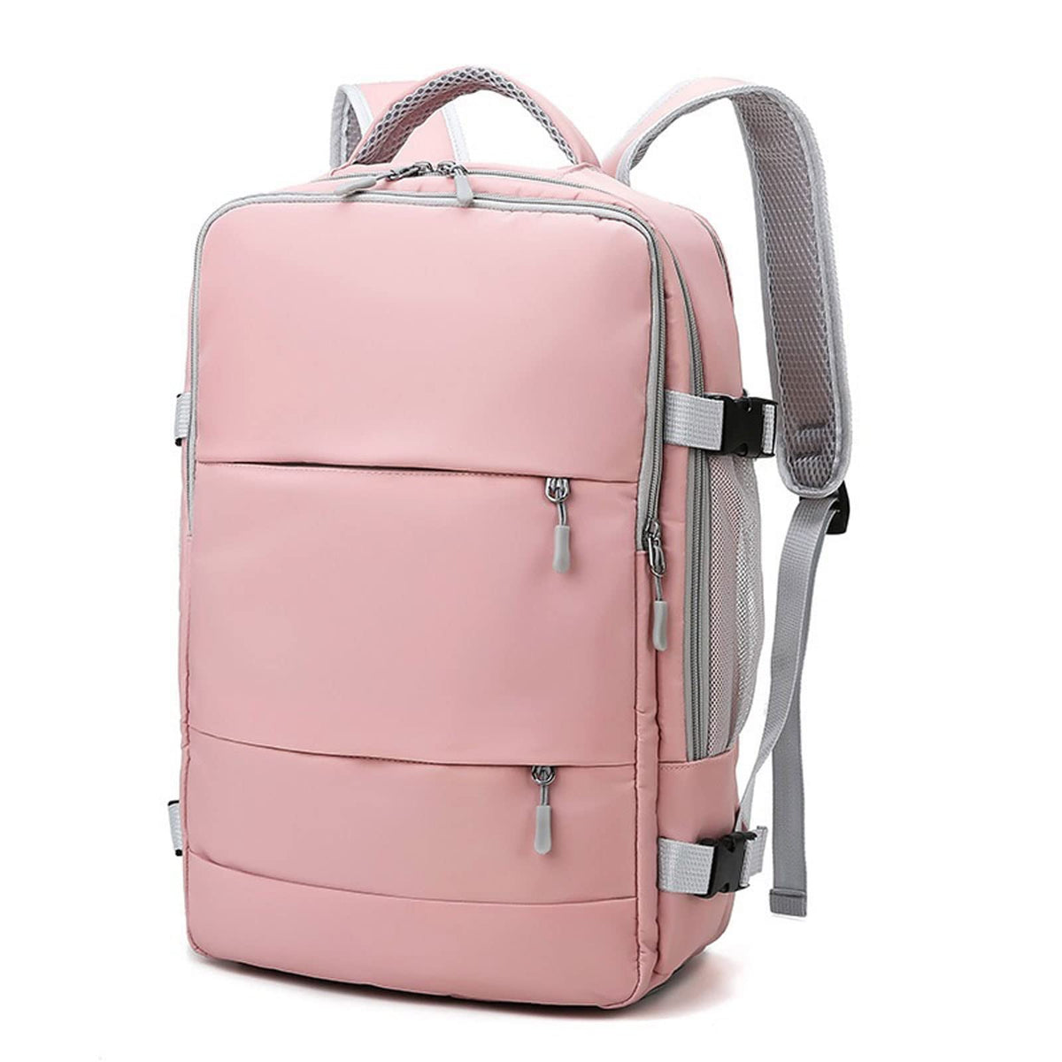 Women's Backpacks Pink Women Travel Backpack Water Repellent Anti-Theft Casual Daypack Bag with Luggage Strap; USB Charging Port Backpack(Pink)