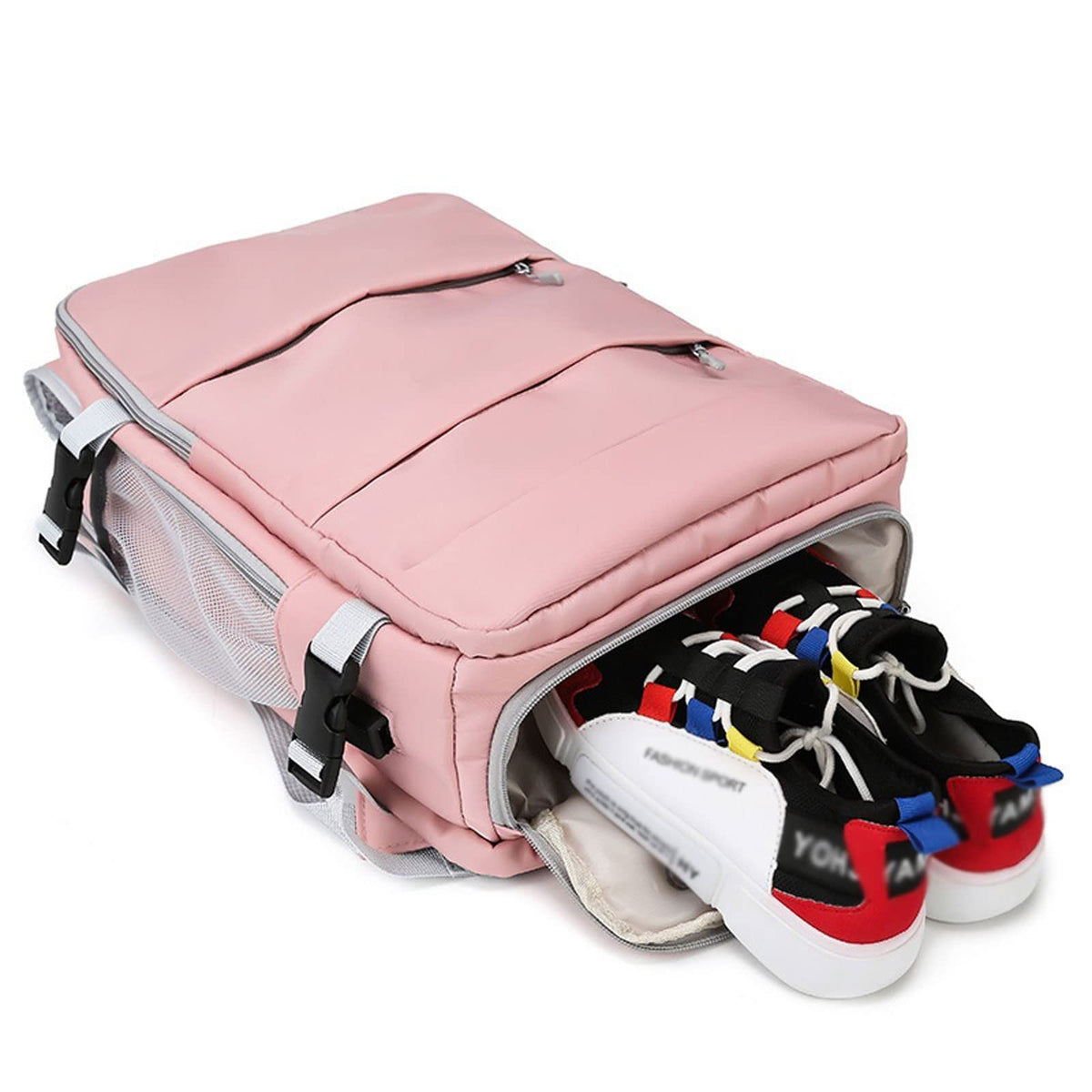 Women's Backpacks Pink Women Travel Backpack Water Repellent Anti-Theft Casual Daypack Bag with Luggage Strap; USB Charging Port Backpack(Pink)