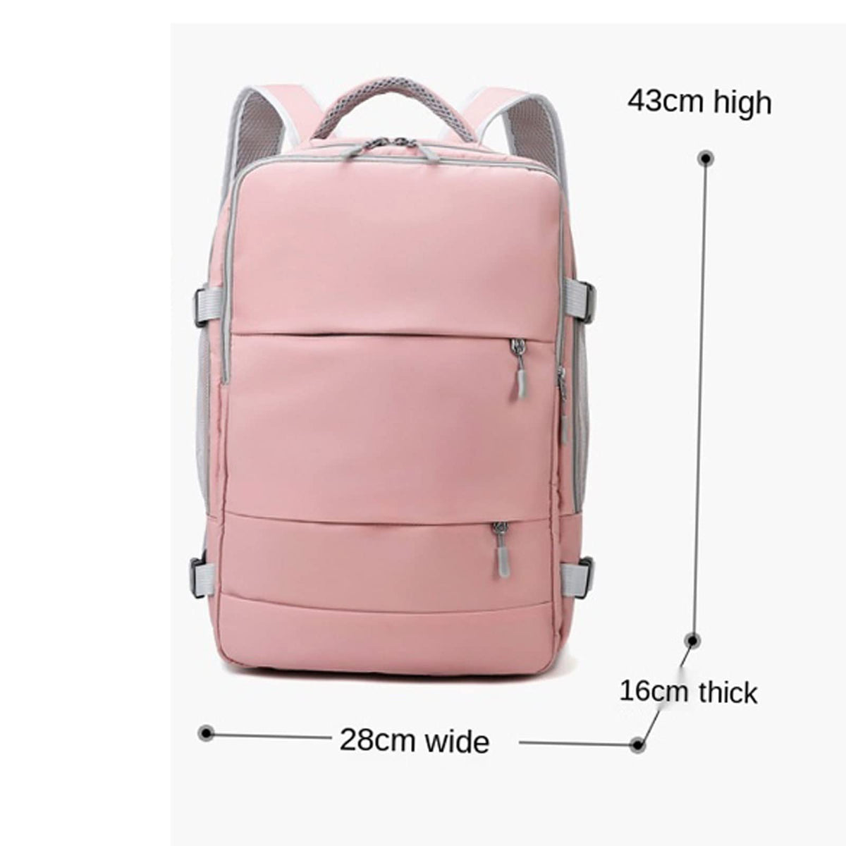 Women's Backpacks Pink Women Travel Backpack Water Repellent Anti-Theft Casual Daypack Bag with Luggage Strap; USB Charging Port Backpack(Pink)